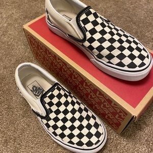 Vans Checkerboard Slip-Ons | Size: 7